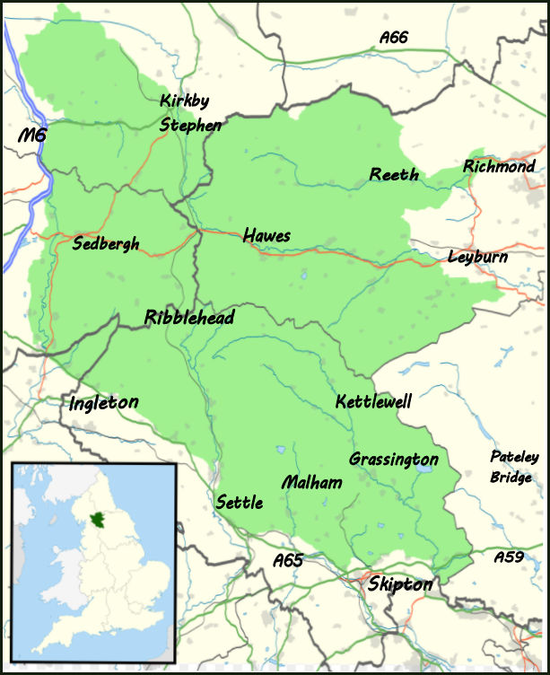 Yorkshire Dales map