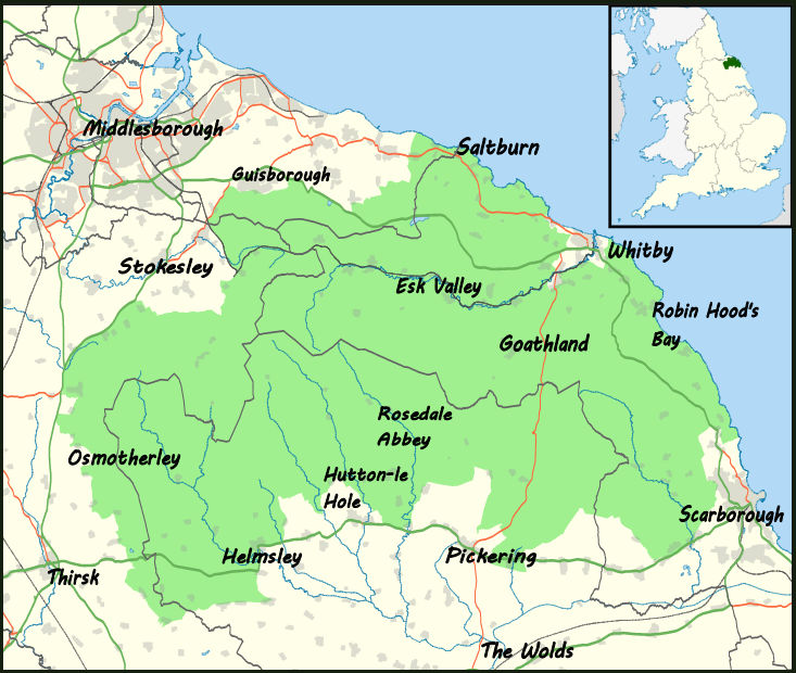 North York Moors map