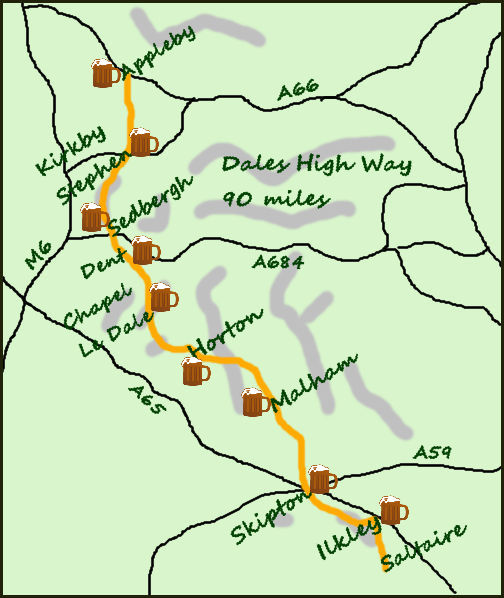 Dales High Way map