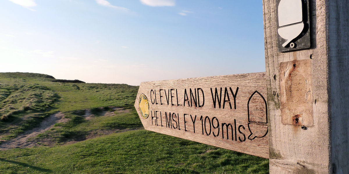 End (or start) of the Cleveland Way