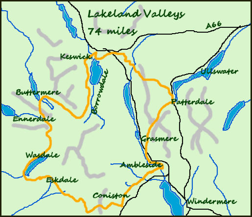 Lakeland Valleys map