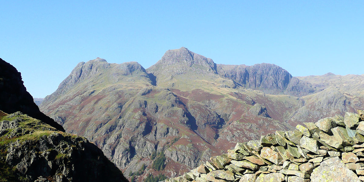 Langdale Pikes and High Raise from Lingmoor