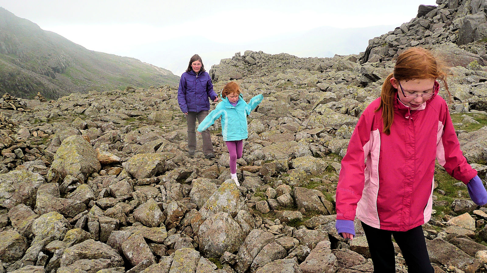Near the summit of Scafell Pike